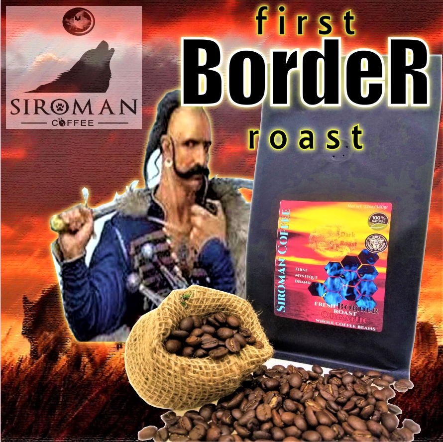 Fresh Organic Border Between Medium And Dark Roast Coffee Beans Siromancoffee Com